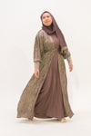 Mehra Abaya - Silver Mauve