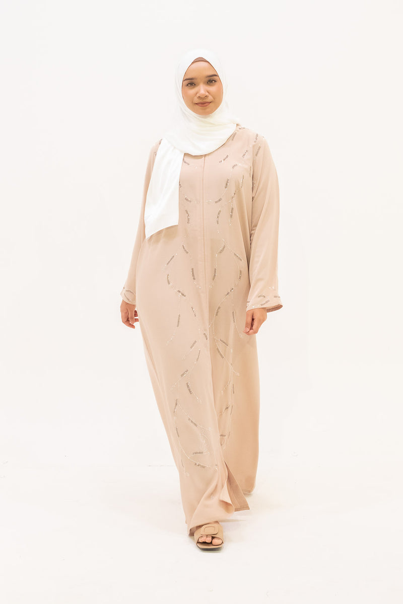 Sharqia Abaya - Soft Beige