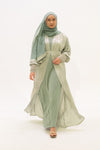 Mehra Abaya - Silver Mint