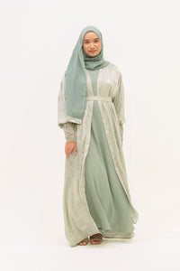 Mehra Abaya - Silver Mint