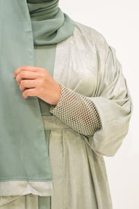 Mehra Abaya - Silver Mint