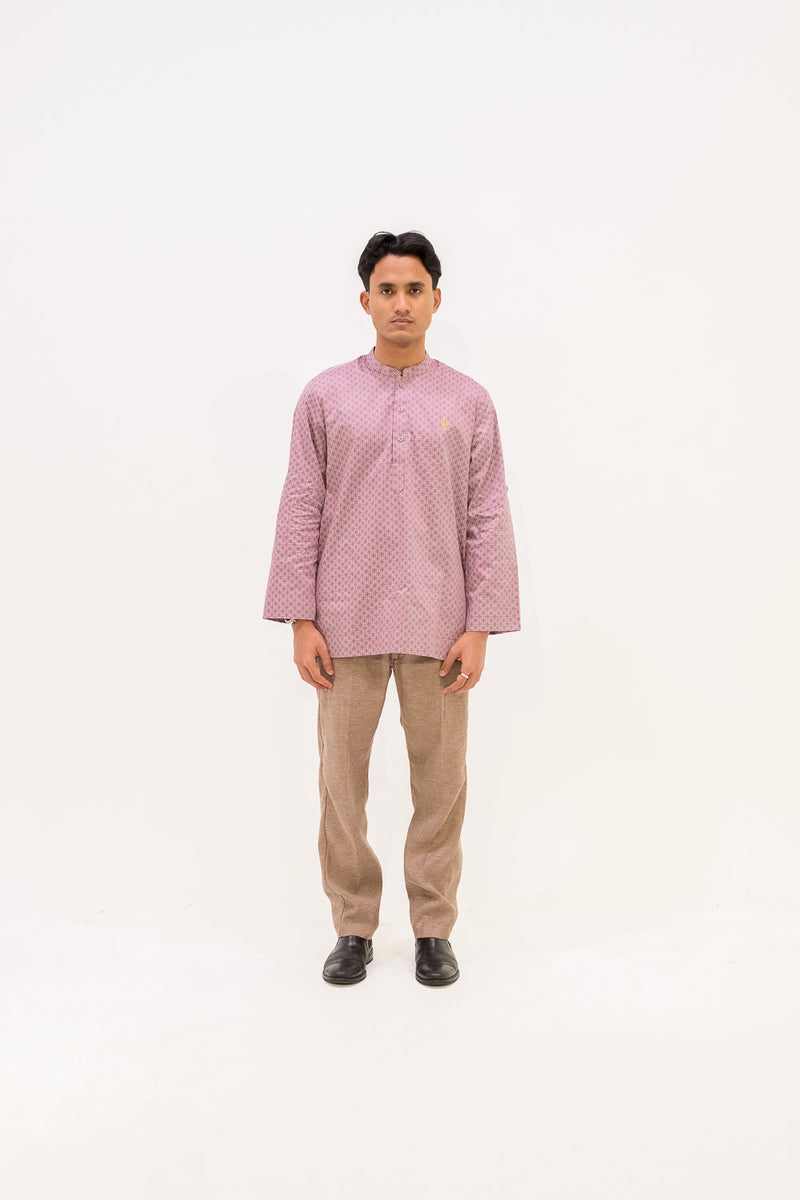 Aslam Kurta - Purple Hex