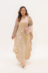 Anne Shimmer Kaftan - Champagne Pink