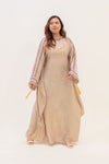 Anne Shimmer Kaftan - Champagne Pink