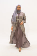 Mehra Abaya - Silver Purple