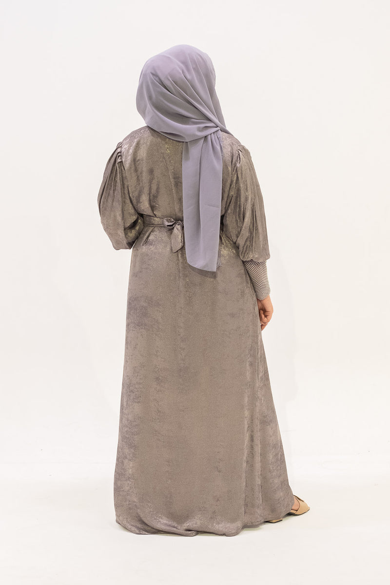 Mehra Abaya - Silver Purple