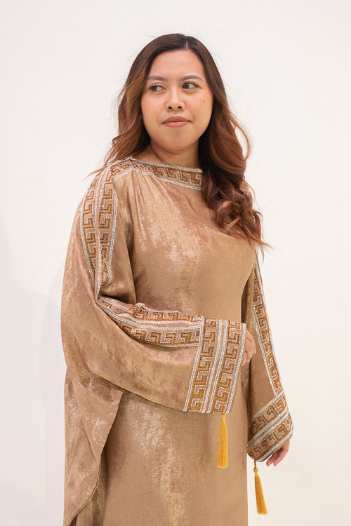 Anne Shimmer Kaftan - Bronze Gold