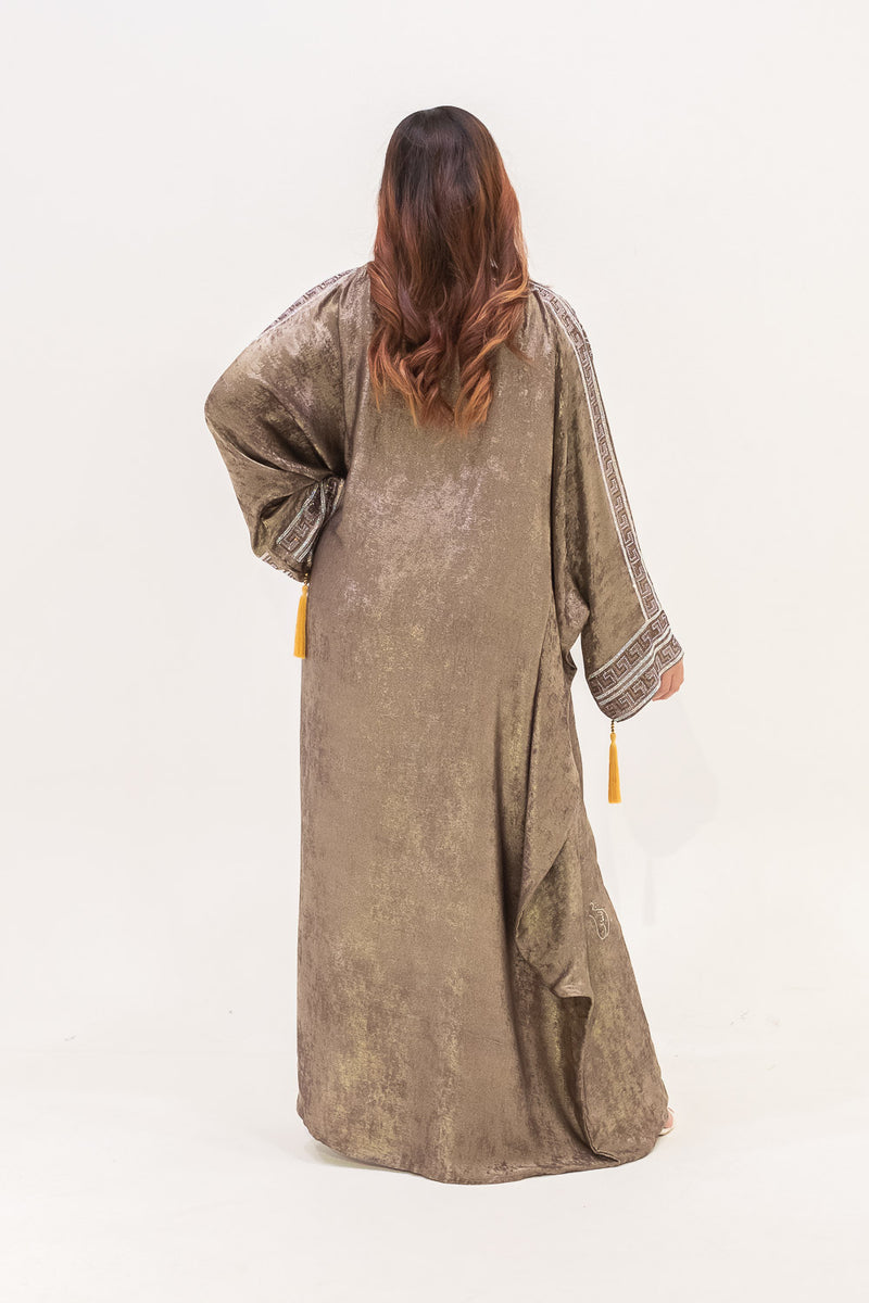 Anne Shimmer Kaftan - Sage Purple