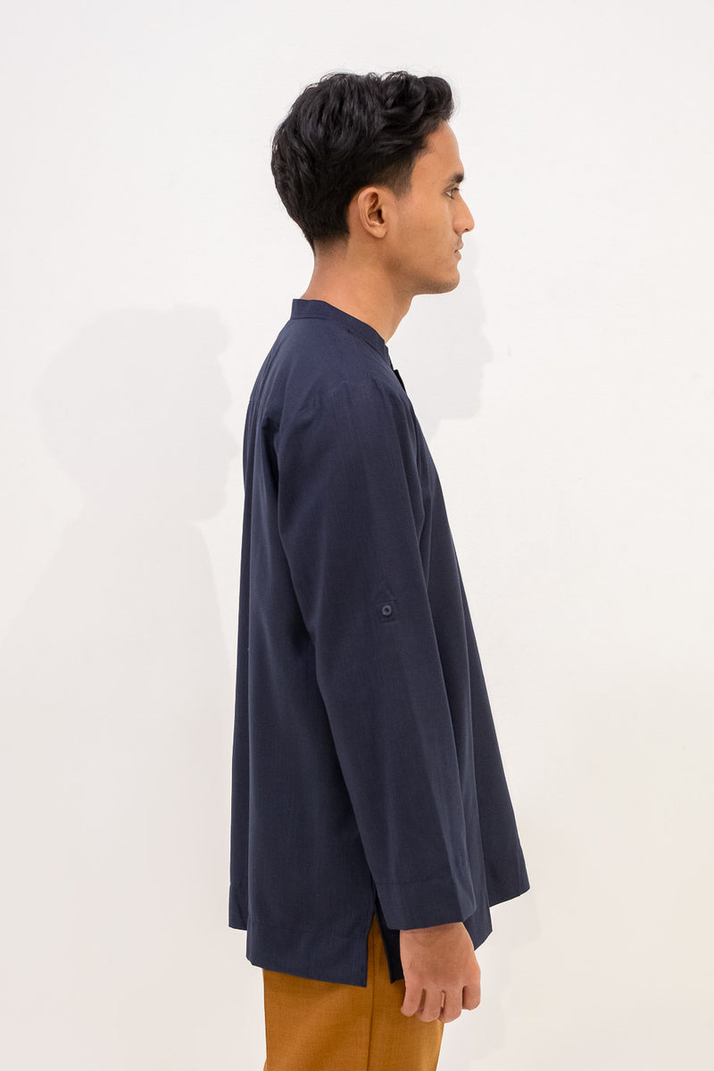 Nasir Kurta - Navy Blue