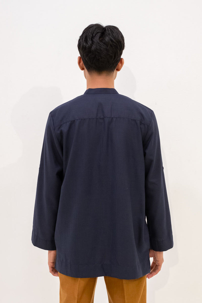 Nasir Kurta - Navy Blue