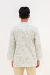 Aslam Kurta - White Paisley