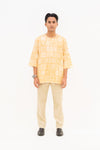 Egypt Kurta - Pale Yellow