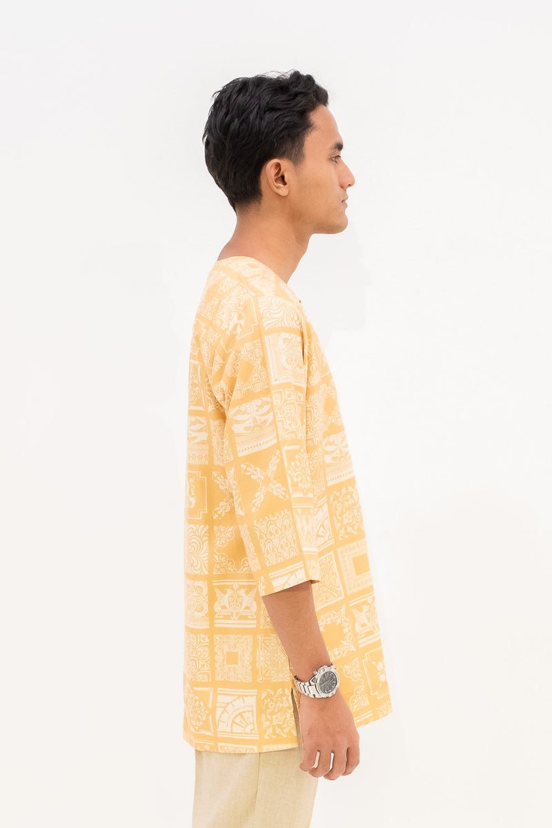 Egypt Kurta - Pale Yellow