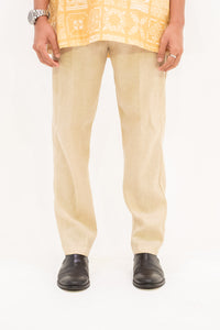 Linen Pants - Beige