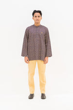 Aslam Kurta - Purple Leaf