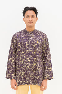 Aslam Kurta - Purple Leaf