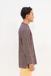 Aslam Kurta - Purple Leaf