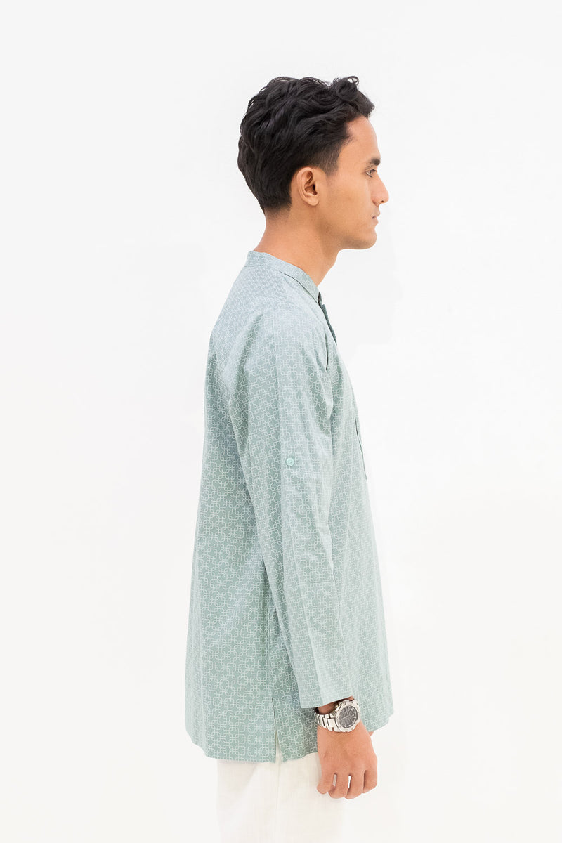 Aslam Kurta - Mint Hex