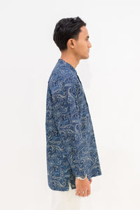 Aslam Kurta - Blue Paisley