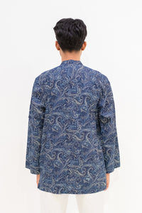 Aslam Kurta - Blue Paisley