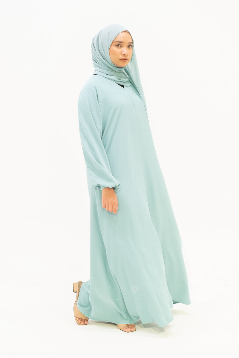 Geenani Abaya - Light Teal