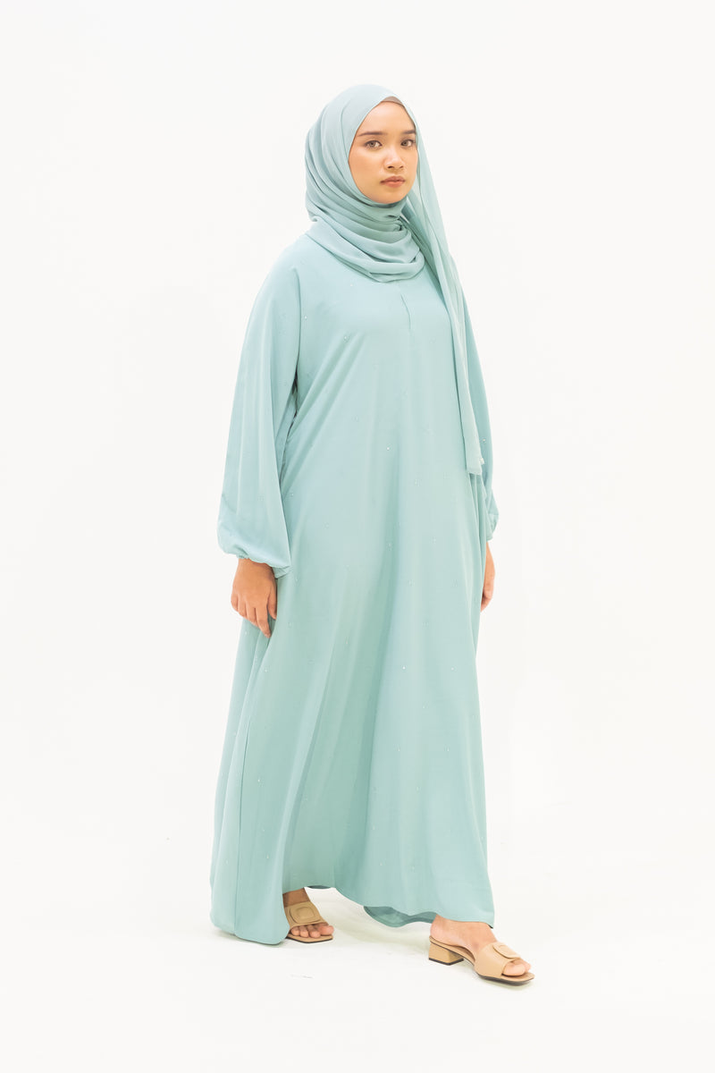 Geenani Abaya - Light Teal