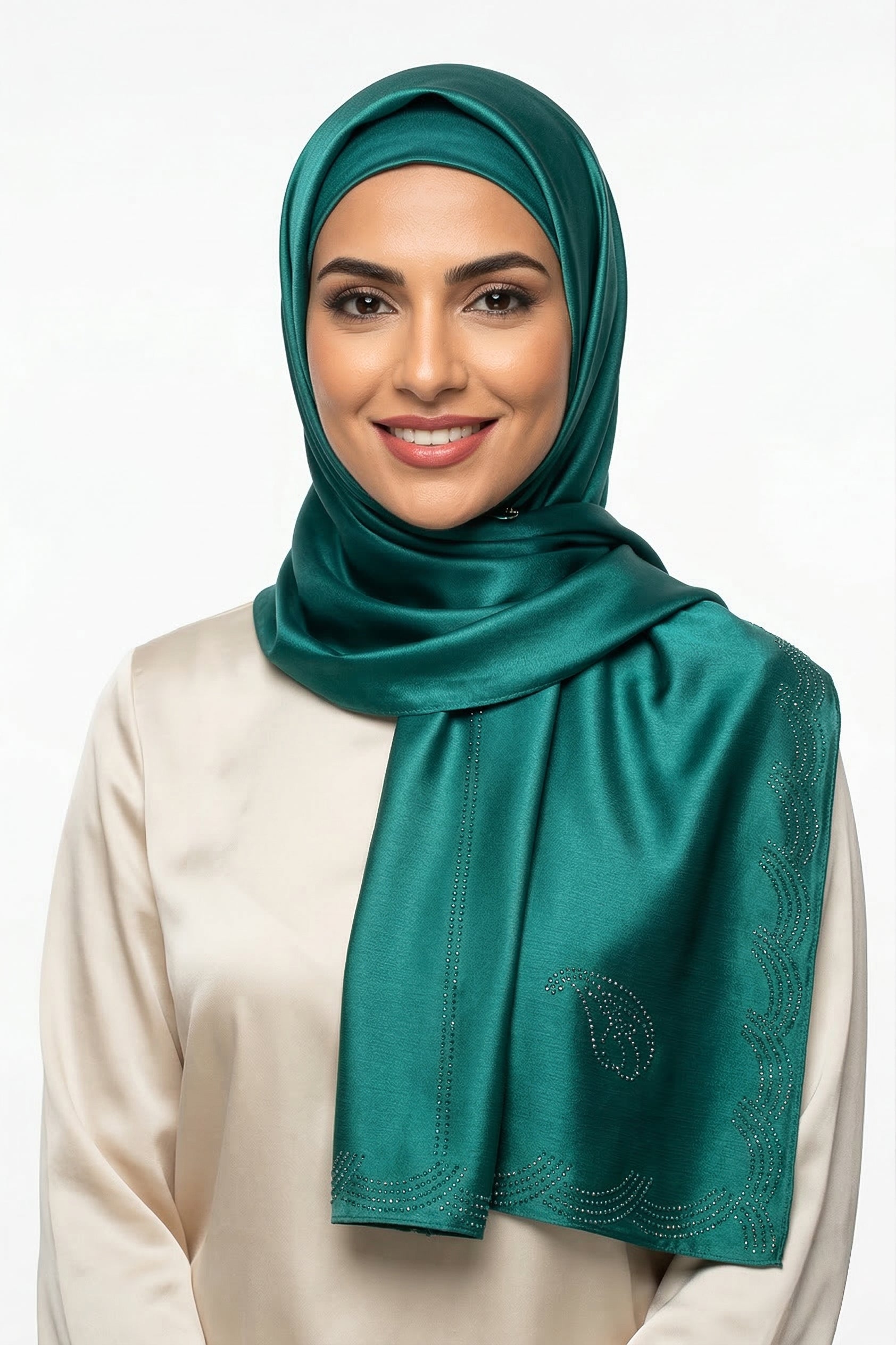 Square Scarf -  Emerald