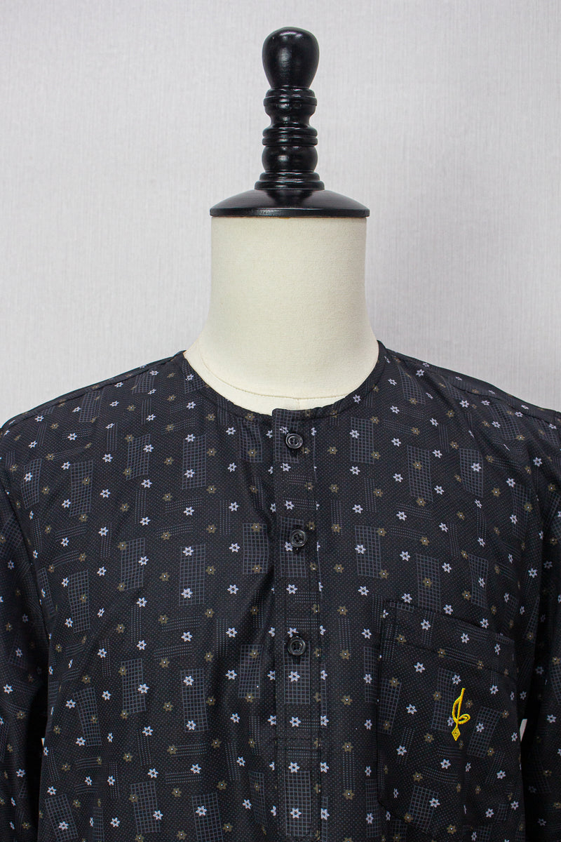 Farhan V2 Kurta Men, Black
