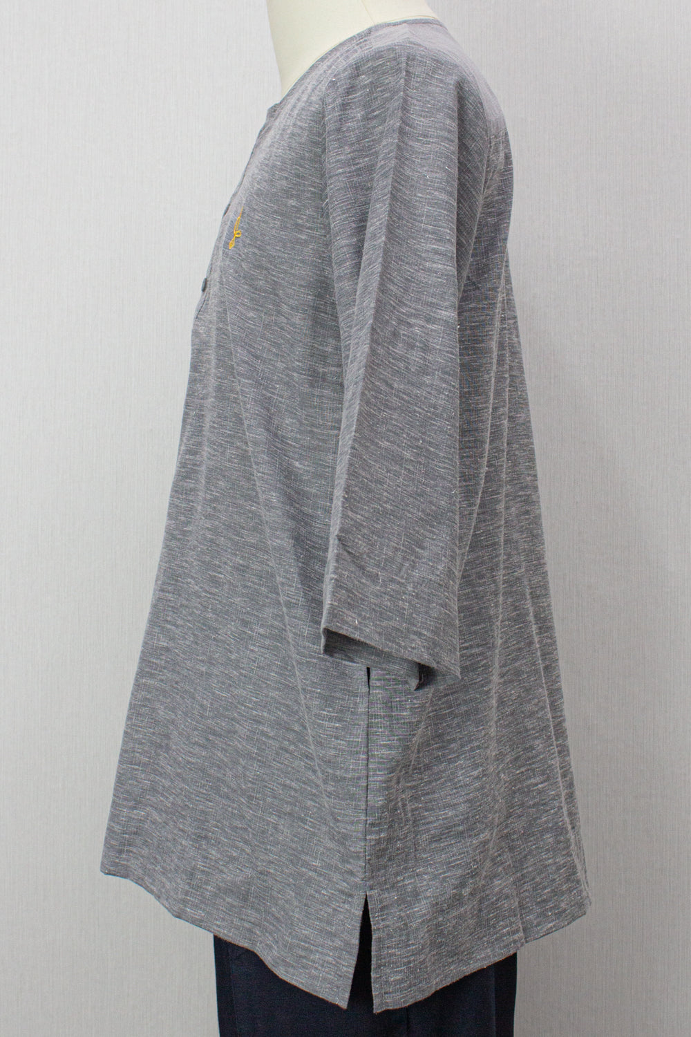 Farhan Kurta - Ash Grey 3/4