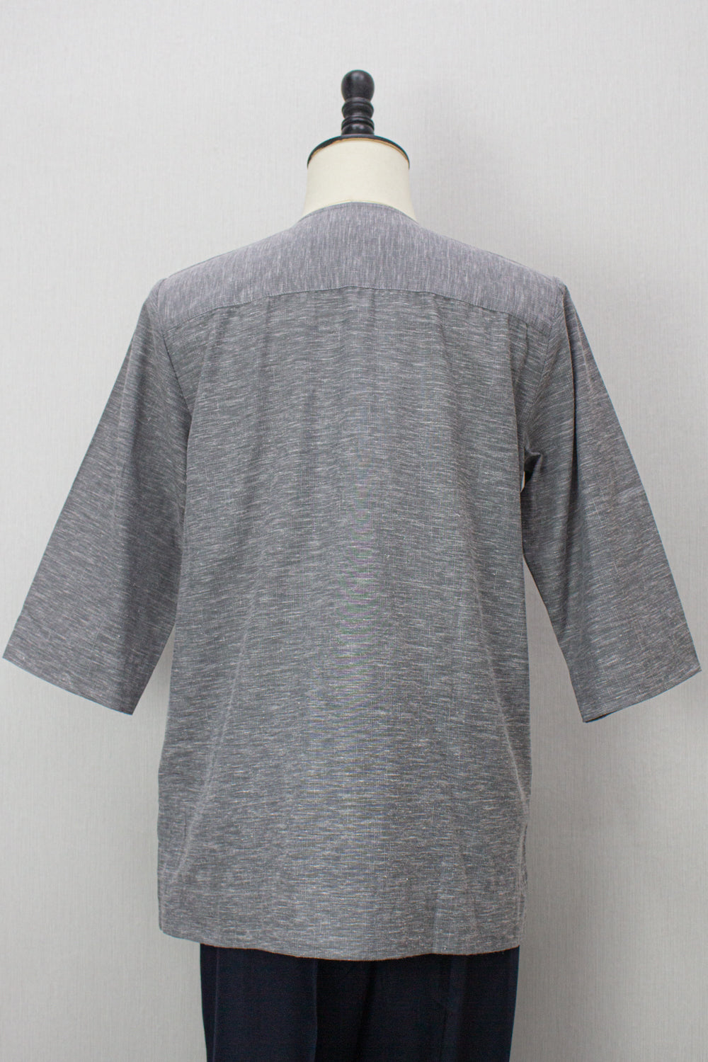 Farhan Kurta - Ash Grey 3/4