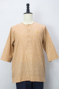 Farhan Kurta - Light Brown 3/4