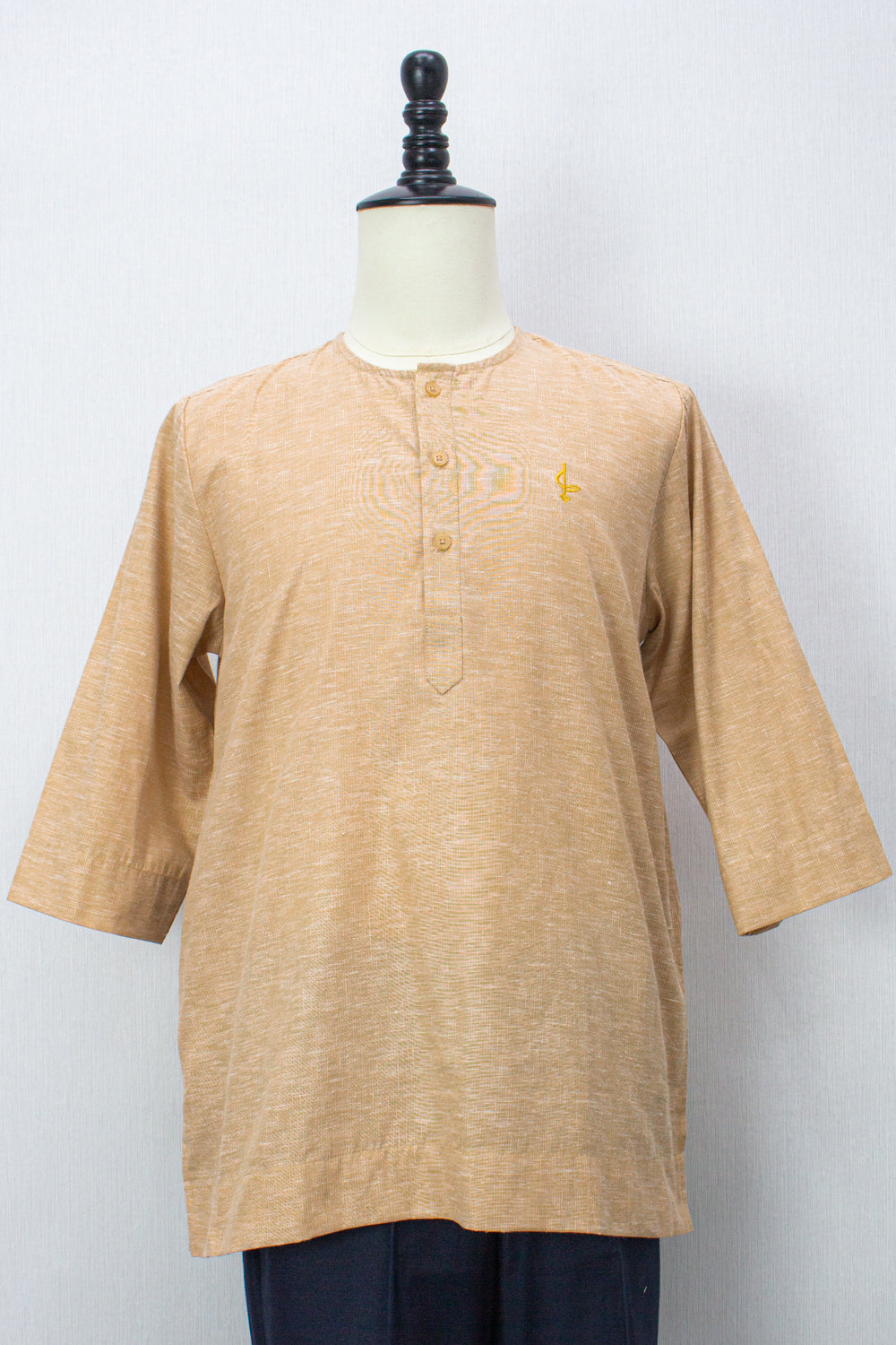 Farhan Kurta - Light Brown 3/4