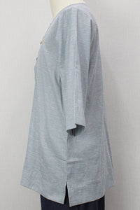 Farhan Kurta - Light Grey 3/4