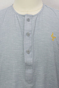 Farhan Kurta - Light Grey 3/4