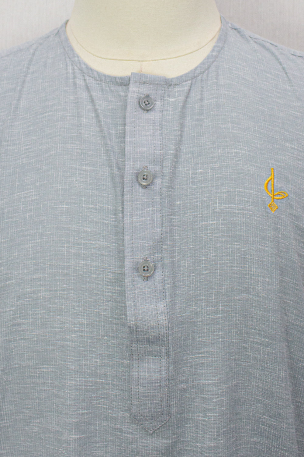 Farhan Kurta - Light Grey 3/4