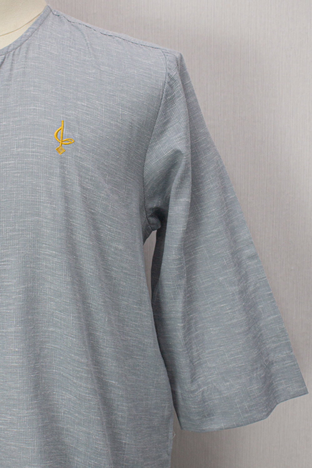 Farhan Kurta - Light Grey 3/4