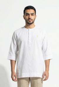 Farhan Kurta - White 3/4