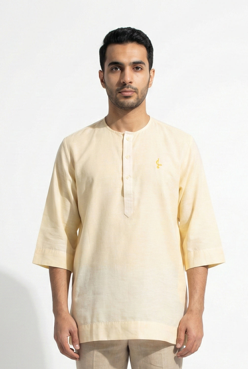 Farhan Kurta - Beige 3/4