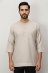 Farhan V2 Kurta Men, Nude