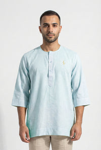 Farhan Kurta - Sky Blue 3/4