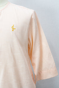 Farhan Kurta - Peach 3/4