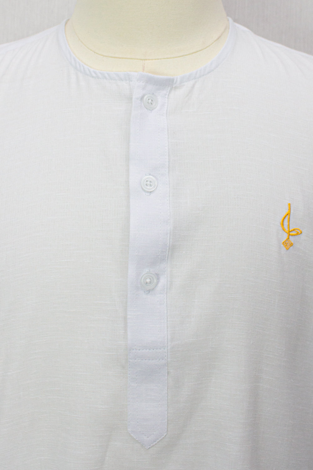 Farhan Kurta - White 3/4
