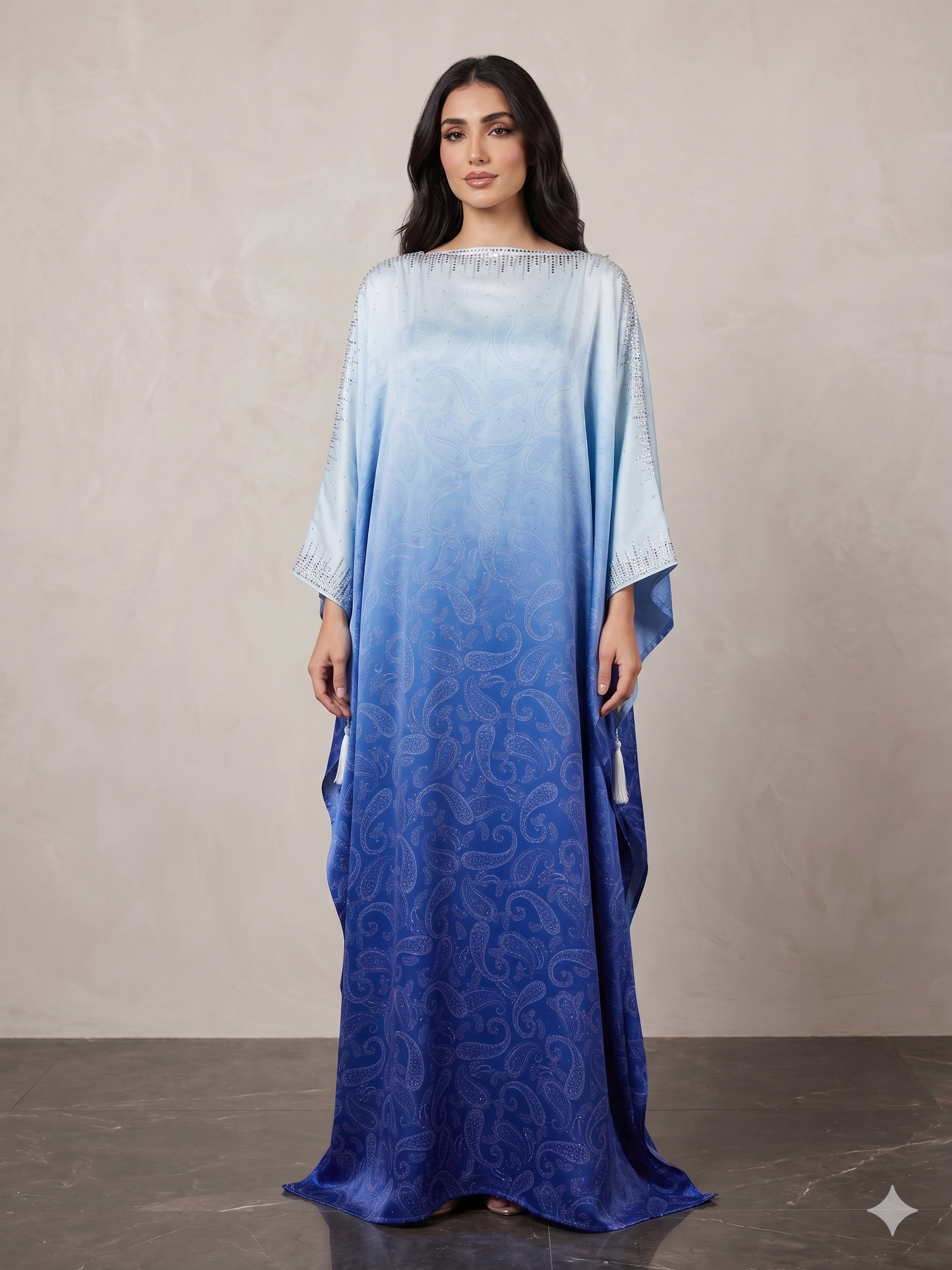 Ombre Kaftan - Blue