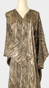 Geo Bold Stripes Kaftan, Gold