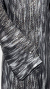 Geo Bold Stripes Kaftan, Black