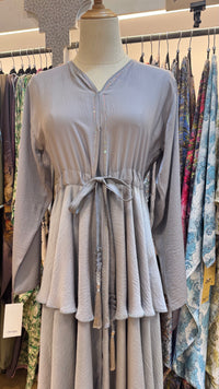 June Tier Abaya - Grey