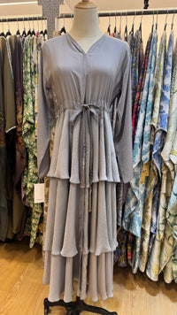 June Tier Abaya - Grey