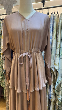 June Tier Abaya - Brown