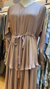 June Tier Abaya - Brown