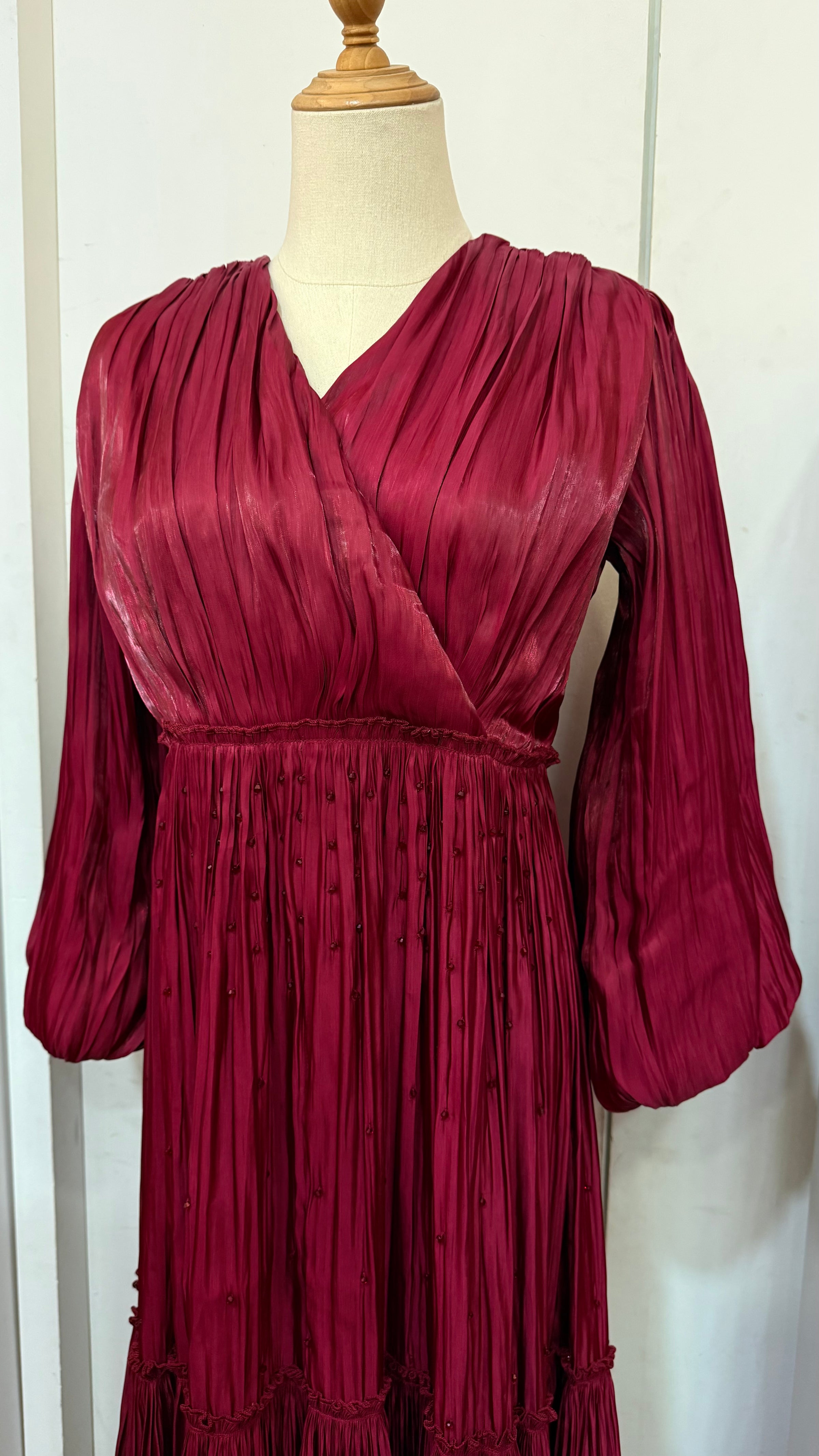 Santorini Dress - Maroon